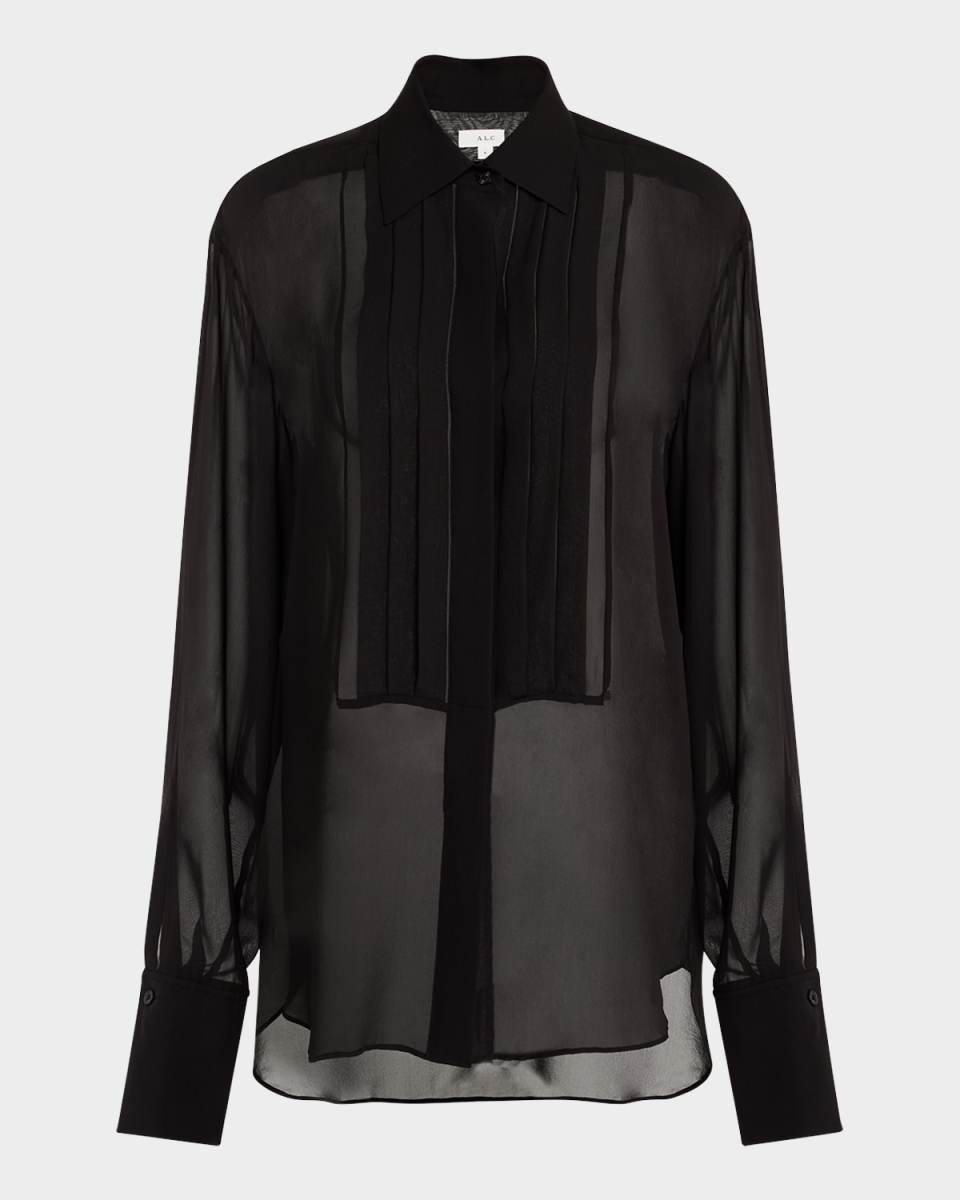 Camden Sheer Long-Sleeve Top